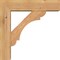 Ekena Millwork Olympic Block Smooth Bracket w/ Offset Brace, Western Red Cedar, 5 1/2"W x 20"D x 20"H BKT0604X20X20OLY05SWR - alternate 2